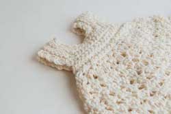 baby dress cream